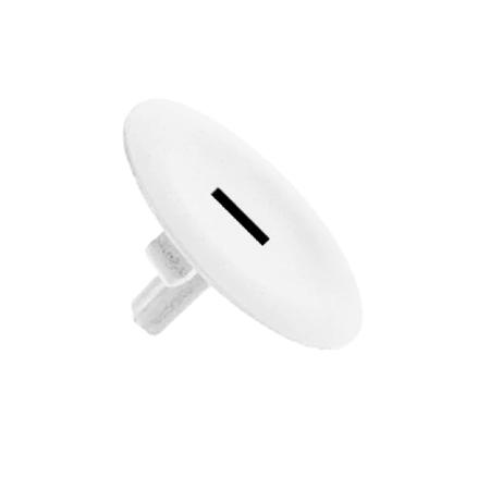 ZBA131 Schneider Electric White Push Button Cap for Use with Harmony XAL, Harmony XB4, Harmony XB5, 22mm