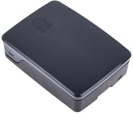 RPI4-Case-Black-Grey Raspberry Pi RPI4 Case Black/Grey, Official, Black, Grey Raspberry Pi Case