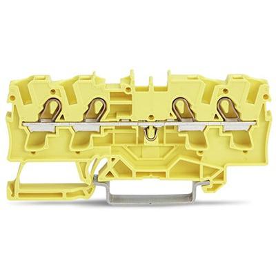 2004-1406 WAGO TOPJOB S Series DIN Rail Terminal Block, 4mm², 1-Level, Push In Termination, ATEX, CSA, IECEx
