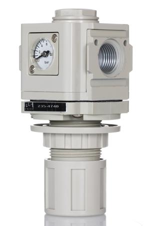 235-4740 RS PRO Pneumatic Regulator - 0.5bar to 8.5bar, 10bar max. input