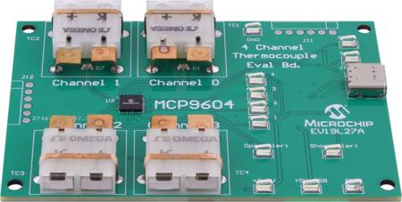 EV19L27A Microchip Evaluation Board Thermocouple Sensor Evaluation Board for MCP9604 MCP9604 Thermocouple IC Evaluation Board