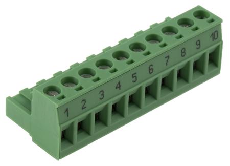 1758403 Phoenix Contact, 5.08mm Pitch, MSTB 2.5/10-ST-5.08 BD:1-10, 10 Way, , Pluggable Terminal Block, Plug, Plug-In, Screw