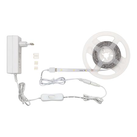 141962 Bailey Electric & Electronics bv 12V dc White LED Strip, 4000K Colour Temp, 3000mm Length