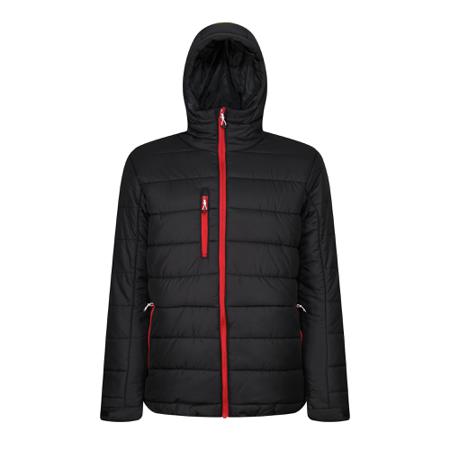 TRA241-48B-70 Regatta Professional TRA241 Black, Red Thermal Jacket, L