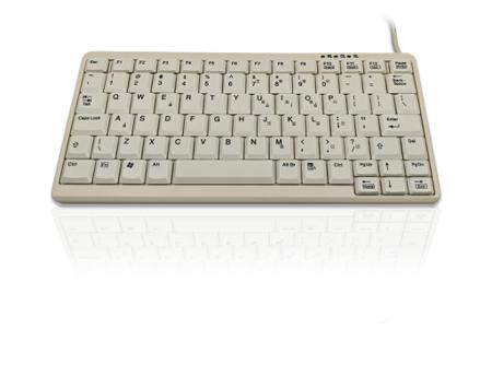 KYB500-K82A-WHUS Ceratech  Wired PS/2 & USB Compact Keyboard, QWERTY (US), White