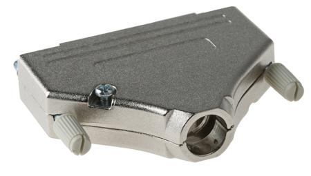 MHDTZK37-RA-PC-K MH Connectors MHDTZK-RA Series Zinc D Sub Backshell, 37 Way, Strain Relief