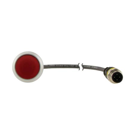 181626-C22-DL-R-K01-24-P3 Eaton, C22 Illuminated Red Flat Push Button, NC, 22mm Momentary