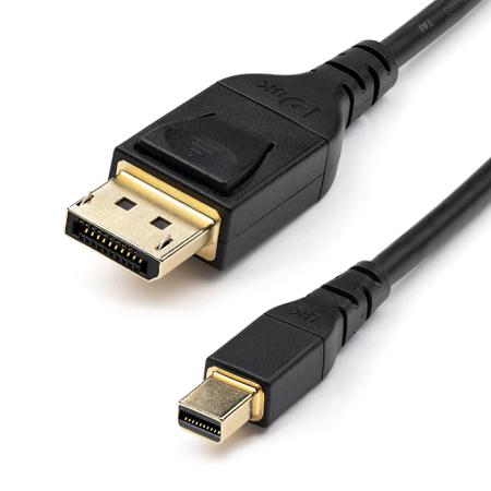 DP14MDPMM1MB StarTech.com Male Mini DisplayPort to Male DisplayPort, PVC  Cable, 8K @ 60 Hz, 1m