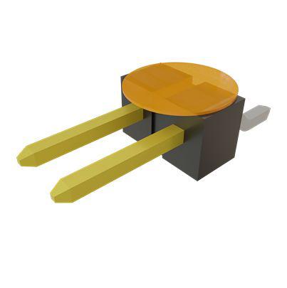 TSM-102-01-S-SH-K-TR Samtec TSM Series Horizontal Surface Mount PCB Header, 2 Contact(s), 2.54mm Pitch, 1 Row(s), Unshrouded