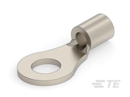 323219 TE Connectivity, SOLISTRAND Uninsulated Ring Terminal, M3.5 (#6) Stud Size, Silver