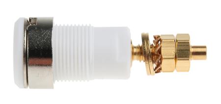 23-3020-29 Multi Contact White Female Banana Plug - Solder, 1kV