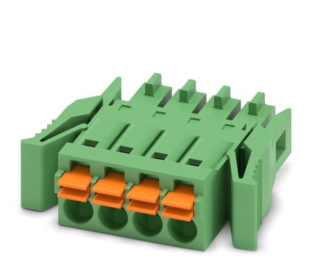 1952047 Phoenix Contact, 3.5mm Pitch, FMC 1.5/ 4-ST-3.5-RF, 4 Way, , Pluggable Terminal Block, Plug, Cable Mount, Spring Cage