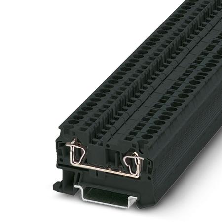 3037180 Phoenix Contact  ST 4 BK Series Black, 4mm², 1-Level, Spring Cage Termination