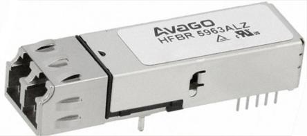 HFBR-5963ALZ Broadcom  Fibre Optic Transceiver, LC Connector, 125 MBd, 155.52 MBd, 1380nm 1380nm 10-Pin 2 x 5