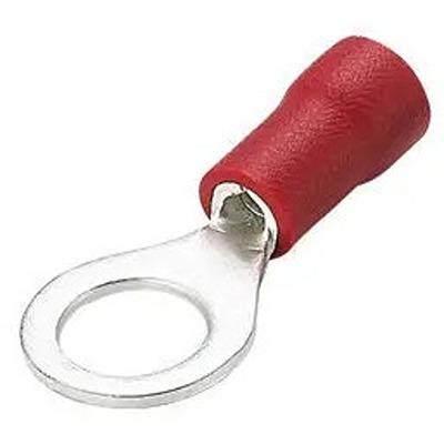 665-610 RS PRO Insulated Ring Terminal, M4 Stud Size, Red