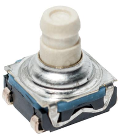 KSC921G LFS C & K IP67 Black Button Tactile Switch, SPST 50 mA 3.3 (Dia.)mm Surface Mount