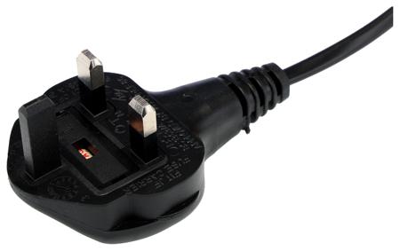 558-970 RS PRO Straight IEC C7 Socket to Straight Power Cord, 1.8m