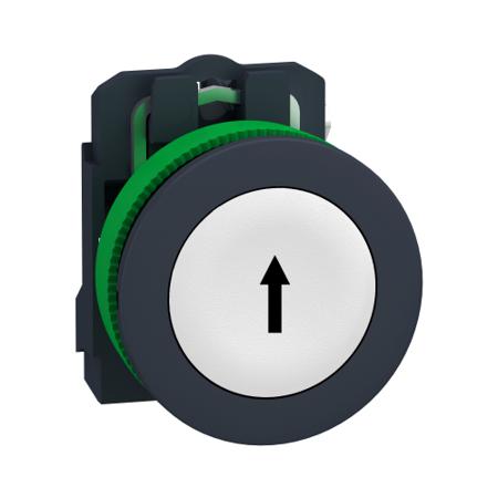 XB5FA3341 FLUSH MOUNT RED PB WHITE MARKED STOP 1NC