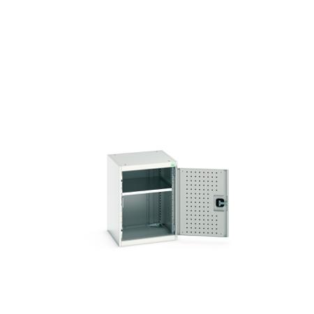 40010096.16V Bott 1 Door Sheet Steel Cupboard, 525 x 525 x 700mm