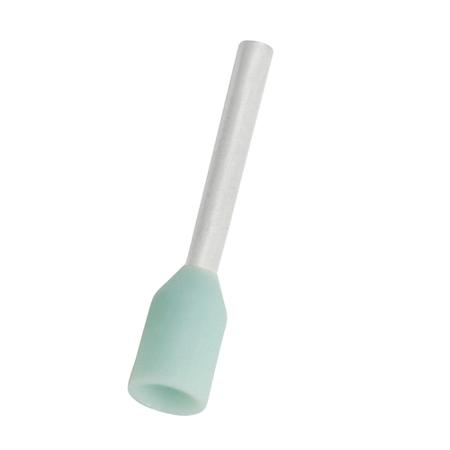 270-7491 RS PRO Insulated Bootlace Ferrule, 8mm Pin Length, 0.8mm Pin Diameter, 0.34mm² Wire Size, Turquoise