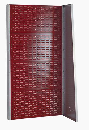 12102095-24 Bott Steel Louvre Panel Storage Unit, 905mm x 1015mm x 1835mm, Red