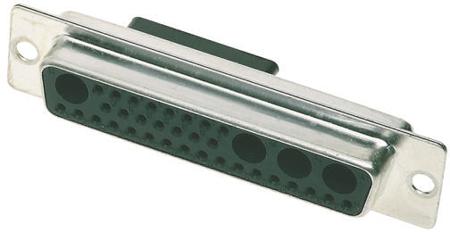 09695020364 HARTING 32 (Signal), 4 (Power/Coax) Way Cable Mount D-sub Connector Socket