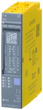 6AG11346JF002CA1 Siemens Analog Input Module for use with ET 200SP, 73 x 15 x 58 mm, Analog, 6AG113, SIPLUS