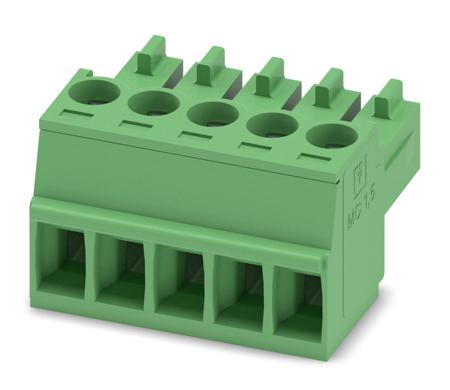 1840395 Phoenix Contact, 3.5mm Pitch, MC 1.5/5-ST-3.5, 5 Way, , Pluggable Terminal Block, Plug, Cable Mount, Screw Termination,