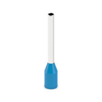 2100105 Phoenix Contact Insulated Ferrule, 12mm Pin Length, 1.3mm Pin Diameter, Light Blue