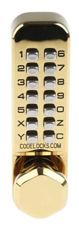 255 PB Brass Mechanical Polished Code Lock