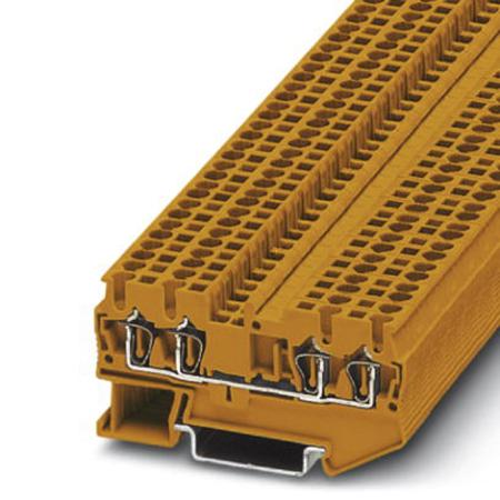3037423 Phoenix Contact  ST 2.5-QUATTRO OG Series Orange, Single-Level, Spring Clamp Termination