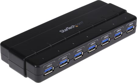 ST7300USB3B StarTech.com 7 Port USB 3.0 USB A  Hub, AC Adapter Powered, 172 x 70 x 23mm