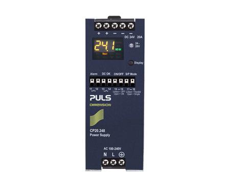 CP20-248 PULS C Series DIN Rail Power Supply, 100 → 240V ac, dc Input, 24V dc Output, 17.1 → 20A Output, 480W