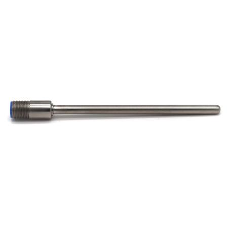 PLMC12-1-200 Prosensor PT100 Temperature Probe, 6mm Dia, 200mm Long, 3 Wire, M12, Class A +250°C Max