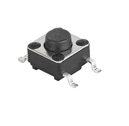 1301-9316 IP40 Black Button Tact Switch, SPST 0.05VA 7mm Surface Mount