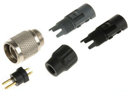 8A5006-325 Brad 120071 Series, 5 Pole Cable Mount M12 Connector, with Male Contacts, IP68