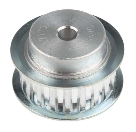 A1 21T5/20-2 RS PRO Timing Belt Pulley, Aluminium 10mm Belt Width x 5mm Pitch, 20 Tooth