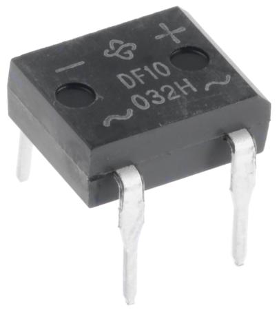 DF10M-E3/45 Vishay Bridge Rectifier, 1A, 1000V, 4-Pin