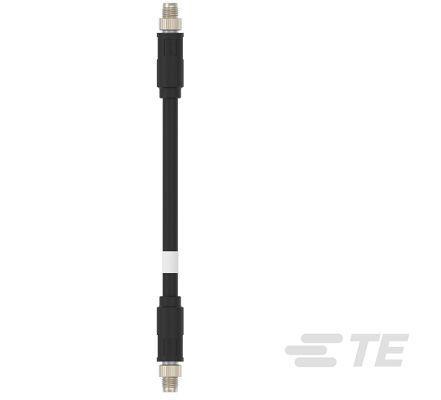 TB1147D4722-004 TE Connectivity Single Pair Ethernet(SPE) Straight Male to Male M8 Cable assembly, 3m