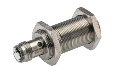 E2A-S18KS08-M1-B1 Omron, M18 x 1, PNP Inductive Sensor 53mm Length, 12 → 24 V dc supply voltage , IP67 Rating