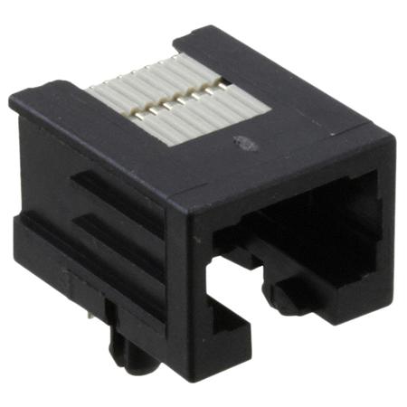 215877-1 TE Connectivity Cat3 8P8C Way Right Angle Through Hole Unshielded RJ45 Modular Jack Female