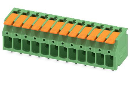 1190310 Phoenix Contact PCB Terminal Block, 12-Contact, 5mm Pitch, Through Hole Mount, 1-Row