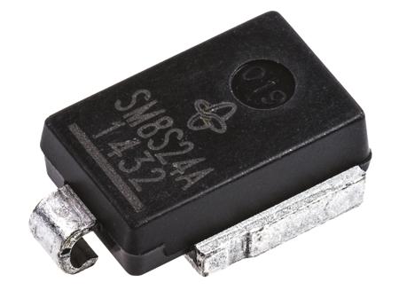 SM8S24AHE3/2D Vishay , Dual-Element Uni-Directional TVS Diode, 6600W, 2-Pin DO-218AB