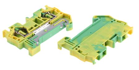 3031380 Phoenix Contact  ST 4-PE Series Green/Yellow, 0.08 → 6mm², Single-Level, Spring Cage Termination