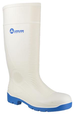 899-7713 Amblers White Steel Toe Capped Unisex Safety Boots, UK 10, EU 44