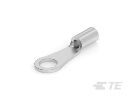 322771 TE Connectivity, 3227 Uninsulated Ring Terminal, M2 (#2) Stud Size, Silver