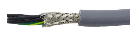 80135 SL005 Alpha Wire Ecogen Ecoflex PUR Control Cable, 5 Cores, 0.78 mm² 18 AWG, Screened, 30 m, Grey Modified Polyphenylene Ether