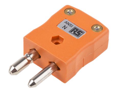 769-1344 RS Pro ANSI Standard Quick Wire Plug Connector for use with Type N Thermocouple