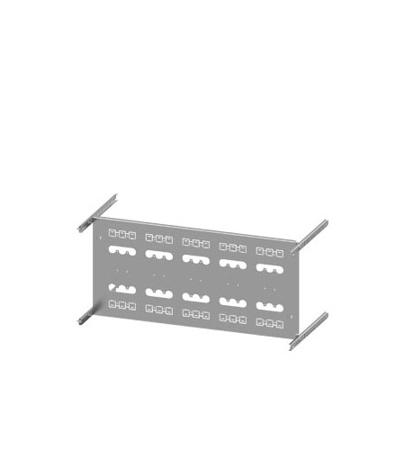 8PQ6000-8BA43 Siemens Grey 3 Gang Mounting Plate Sheet Steel Mounting Plate