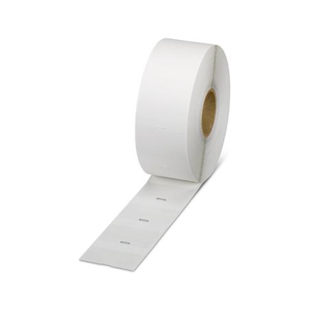 1488729 Phoenix Contact WML Adhesive Cable Marker, White, Pre-printed "Unlabeled", 4 → 8.1mm Cable, for Control Cabinet,